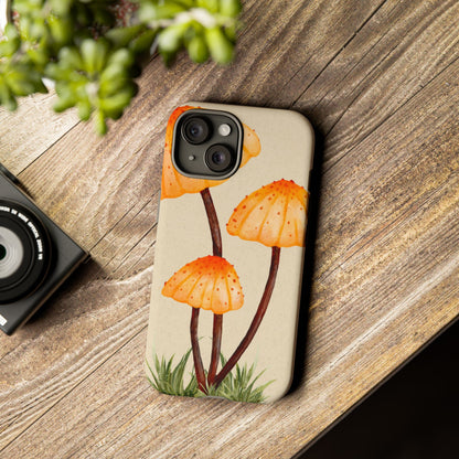 Mushroom Phone Case, Tough Cases for Nature Lovers, Unique Phone Covers, Gifts for Eco Enthusiasts, Fun Protective Cases