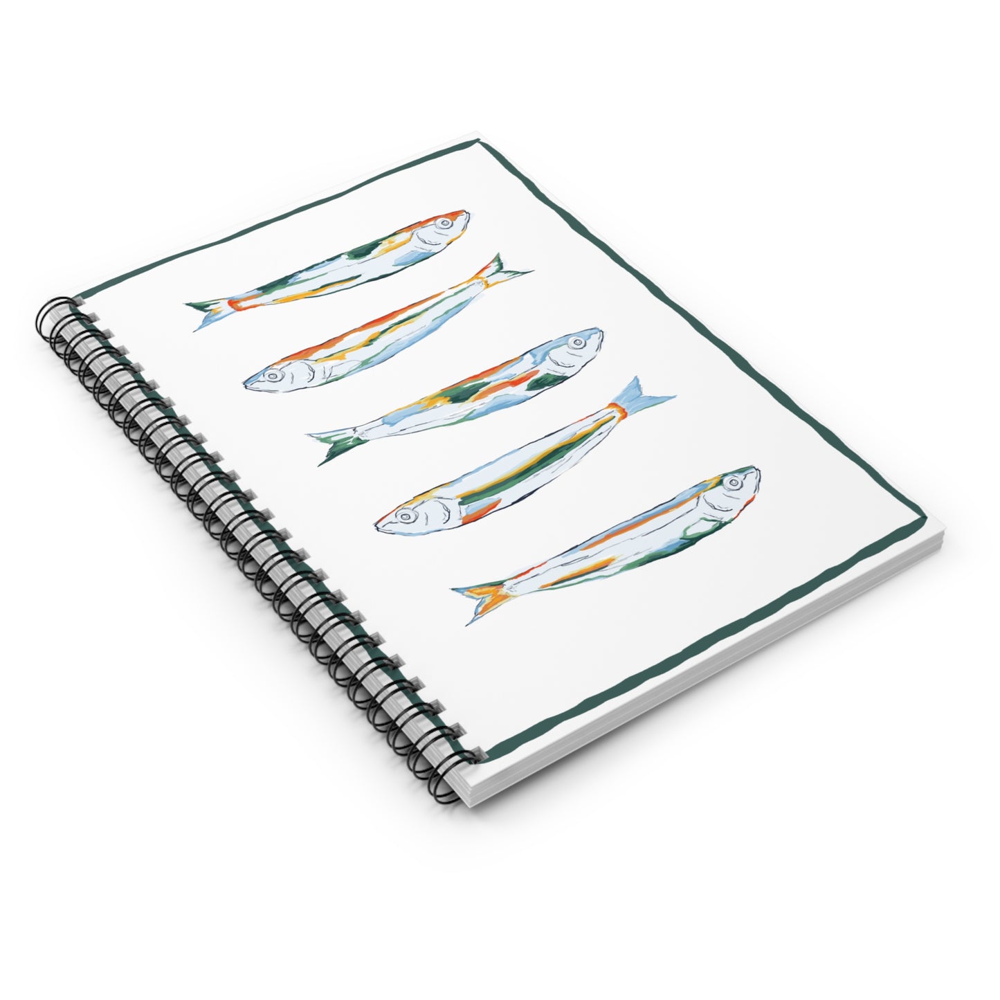 Colorful Fish Spiral Notebook - Perfect for Journaling, School, Gifts, Unique Art, Eco-Friendly, Creative Writing, Funky Fish Art, Quirky Notebooks, Journal for Animal Lovers