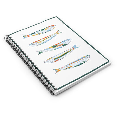 Colorful Fish Spiral Notebook - Perfect for Journaling, School, Gifts, Unique Art, Eco-Friendly, Creative Writing, Funky Fish Art, Quirky Notebooks, Journal for Animal Lovers