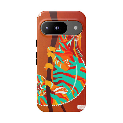 Chameleon Phone Case - Vibrant Artistic Design, Tough Cases for Animal Lovers, Unique Gift, Eco-Friendly Protection