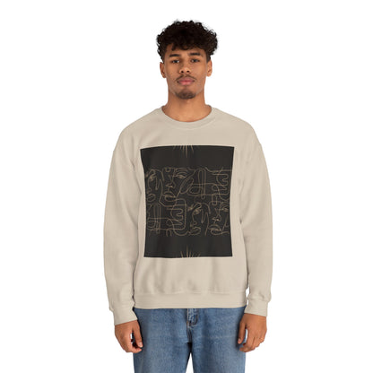 Stylish Unisex Crewneck Sweatshirt - Modern Art Design, Cozy Gift for Him/Her, Perfect for Fall, Casual Wear, Art Lovers, Abstract, Minimalist, Autumn Vibes