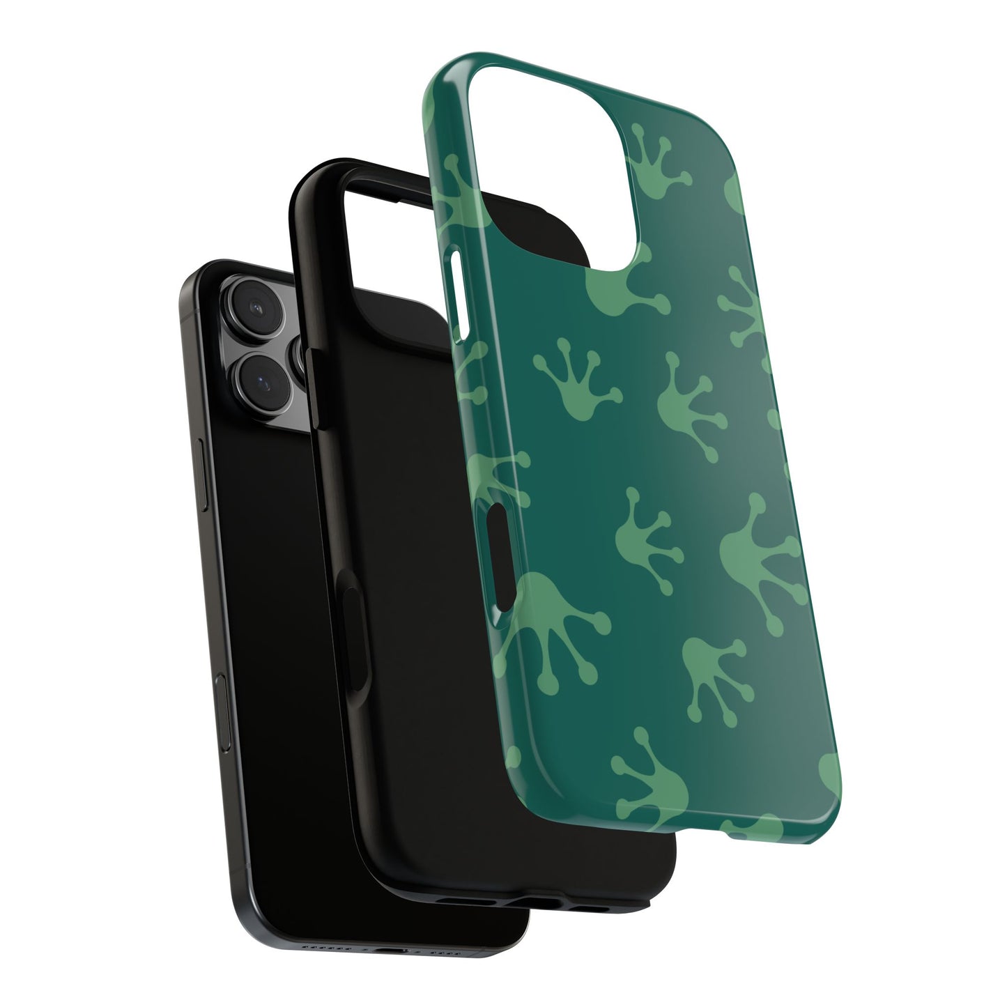 Frog Print Phone Case, Nature Lover Gift, Eco-Friendly Cover, Fun Green Design, Unique Frog Accessories