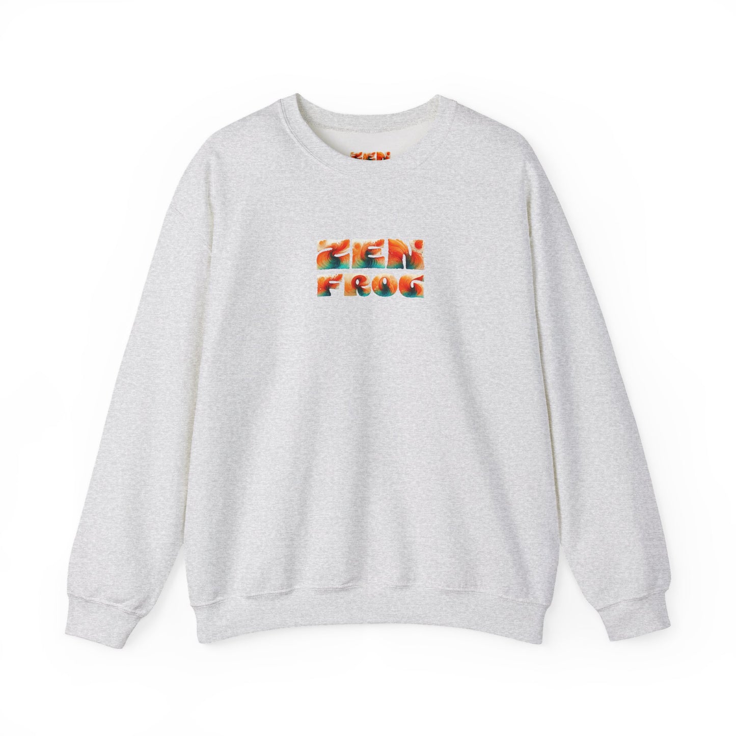 Zen Frog Crewneck Sweatshirt | Cozy Unisex Pullover for Relaxation, Ideal Gift for Nature Lovers, Perfect for Lounging and Casual Outings, Moon, Gift for Him, Gift for Her