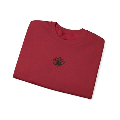 Lotus Flower Unisex Crewneck Sweatshirt, Cozy Sweatshirt, Flower Sweatshirt, Gift for Her, Casual Wear, Spring Fashion
