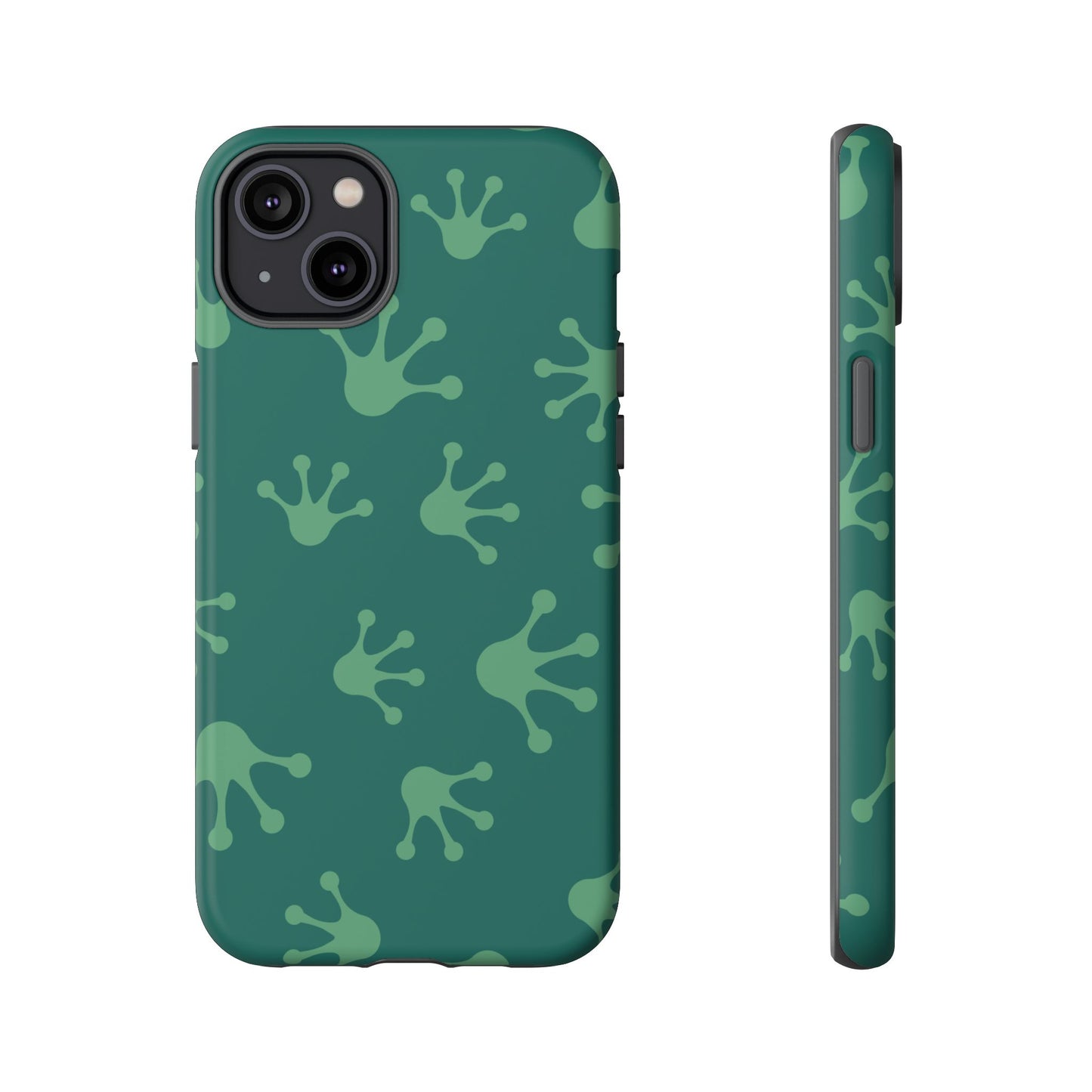 Frog Print Phone Case, Nature Lover Gift, Eco-Friendly Cover, Fun Green Design, Unique Frog Accessories