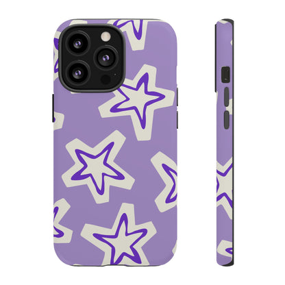 Starry Pattern Phone Case, Cute Star Design, Tough Phone Cover, Gifts for Her, Stylish Phone Accessory