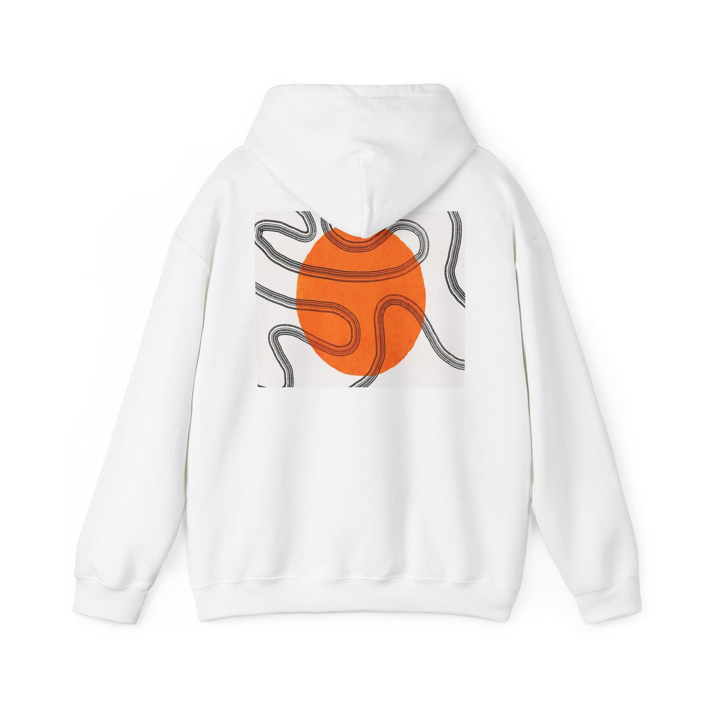 Lotus & Sun Graphic Hoodie - Cozy Unisex Sweatshirt, Trendy Casual Wear, Yoga Gift, Inspirational Apparel, Relaxed Style