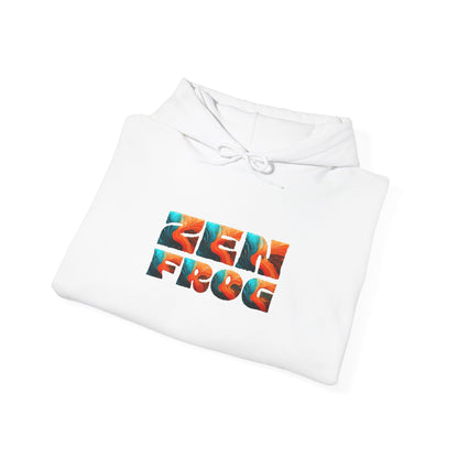 Zen Frog & Moon Unisex Hoodie, Cozy Sweatshirt for Relaxation, Gifts for Nature Lovers, Festival Wear, Everyday Comfort