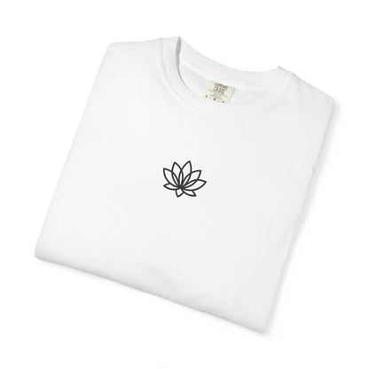 Lotus Bloom Unisex T-shirt, Soft Cotton Tee, Spiritual Gift, Meditation Wear, Casual Daily Outfit, Nature Lover Apparel