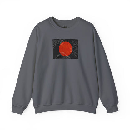 Minimalist Sunset Crewneck Sweatshirt, Cozy Unisex Sweater for Everyday Wear, Gift for Fall, Layering Essential
