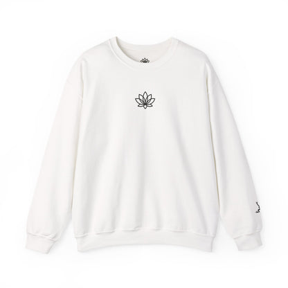 Lotus Flower Unisex Crewneck Sweatshirt, Cozy Sweatshirt, Flower Sweatshirt, Gift for Her, Casual Wear, Spring Fashion