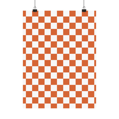 Chic Checkerboard Matte Vertical Posters | Modern Wall Art, Home Decor, Unique Gift, Interior Design, Wall Decoration
