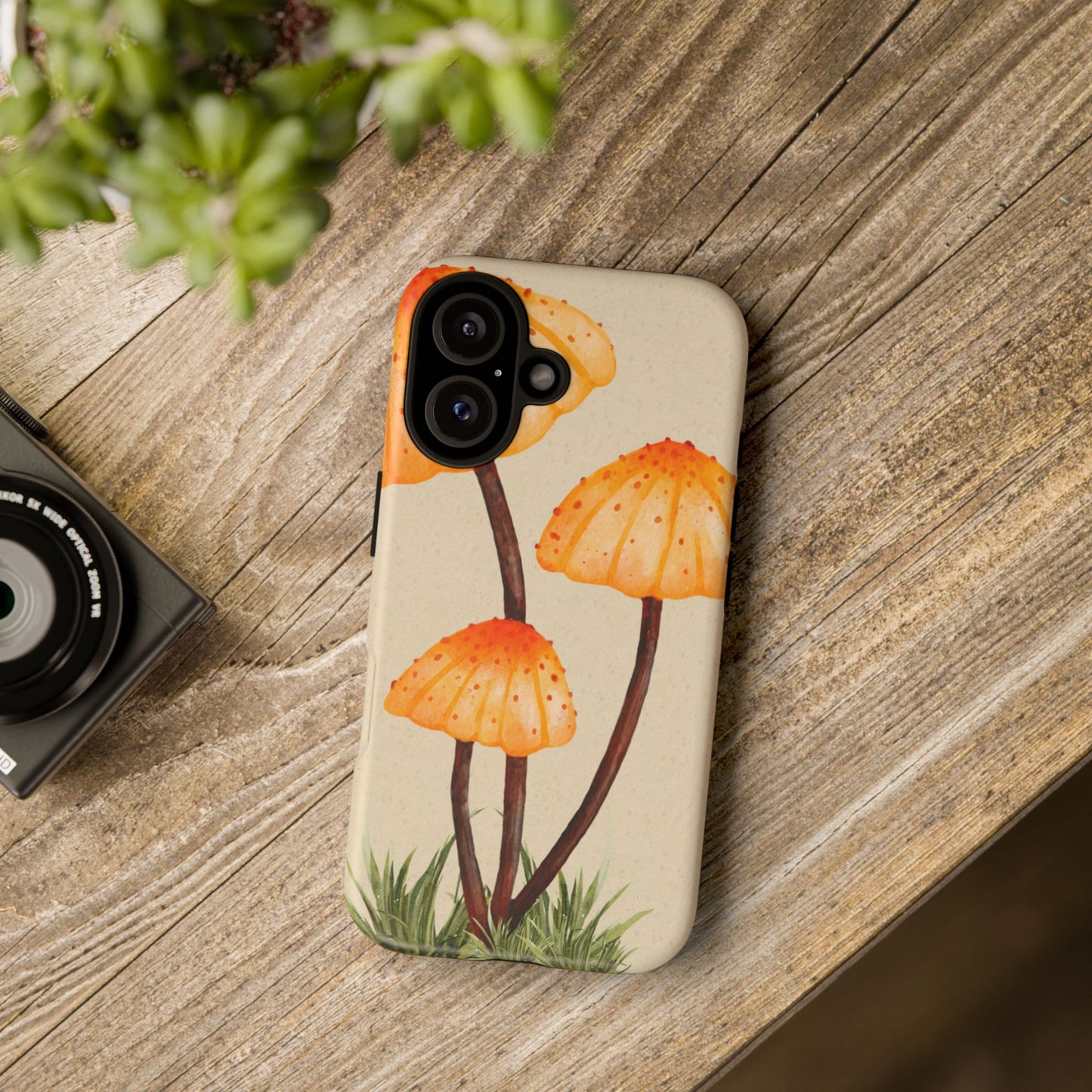 Mushroom Phone Case, Tough Cases for Nature Lovers, Unique Phone Covers, Gifts for Eco Enthusiasts, Fun Protective Cases