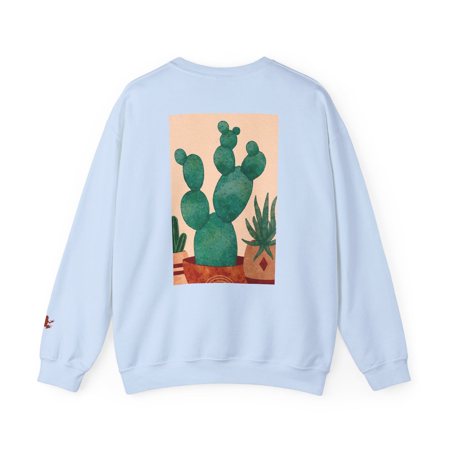 Cactus Art Crewneck Sweatshirt - Cozy unisex pullover, perfect for plant lovers, everyday wear, gifts for him/her, and casual outings