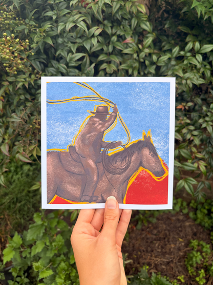 Sunset Wrangler Art Print