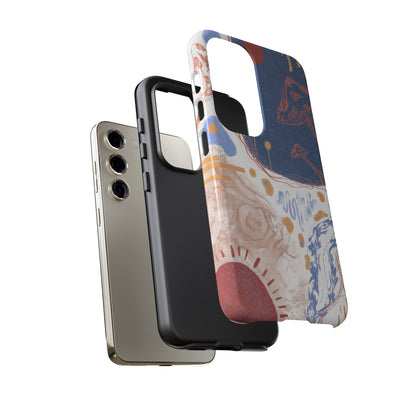 Artistic Phone Case with Abstract Design, Tough Phone Case, Unique Gift, Trendy Accessories, Modern Art Case, Stylish Tech Gear