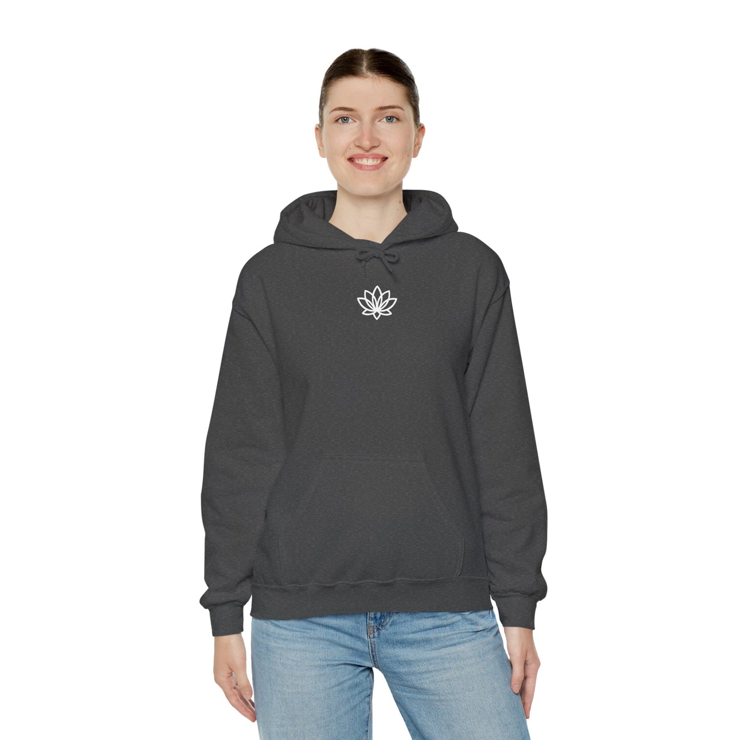 Lotus Flower Unisex Hoodie: Cozy Sweatshirt, Gift for Yoga Lovers, Meditation Apparel, Casual Streetwear, Nature-Inspired Wear, Artsy Collage, Cool Crewnecks