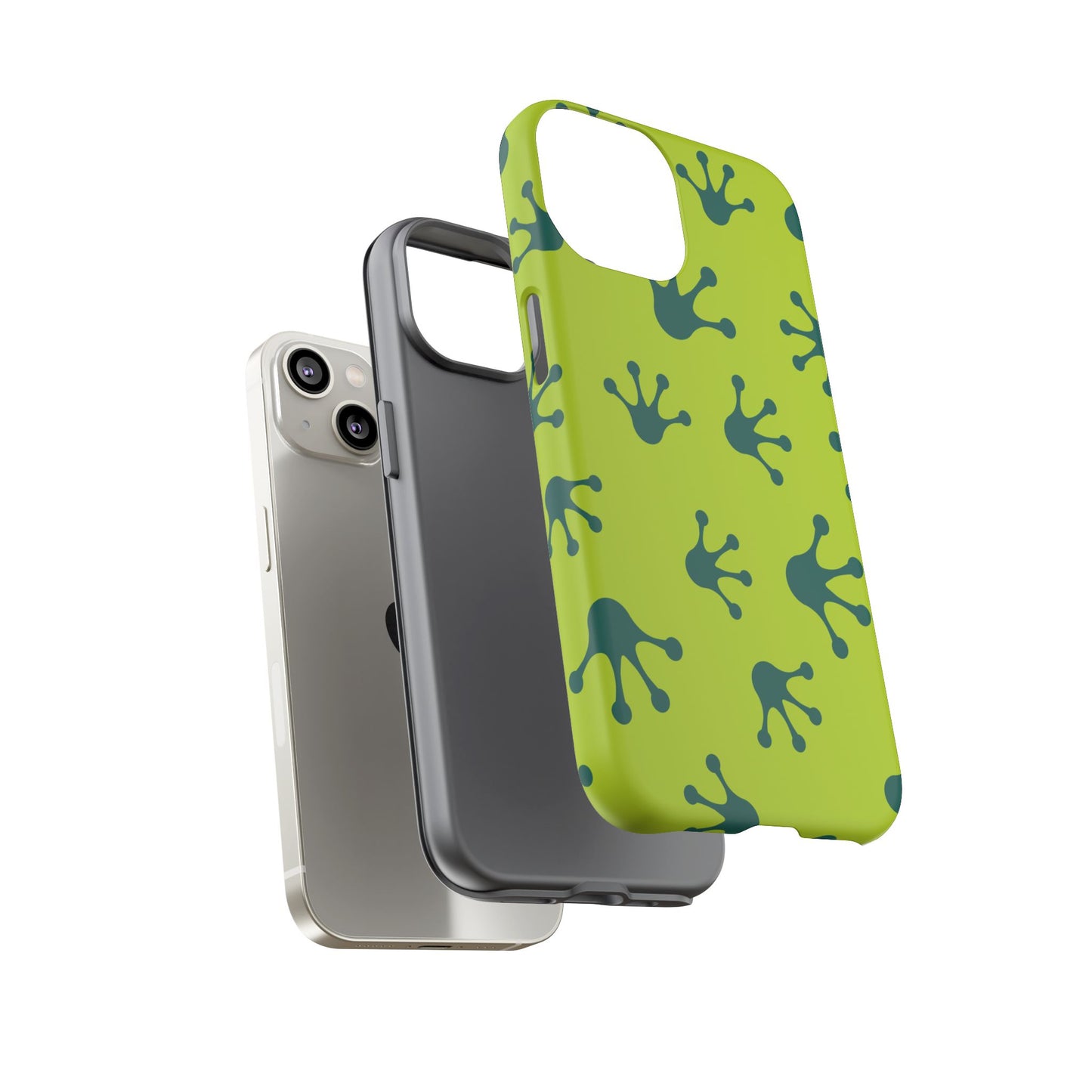 Frog Pattern Phone Case, Fun and Colorful Phone Cover, Durable Phone Protection, Gifts for Nature Lovers, Unique Accessory