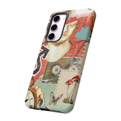 Artistic iPhone Case, Tough Cases with Vintage Design, Unique Phone Cover, Gift for Art Lovers, Protective Case for All Occasions, Vintage Collage Art