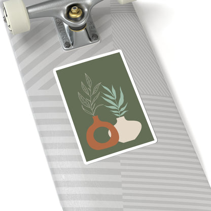 Stylish Plant-Inspired Kiss-Cut Stickers, Perfect for Journals, Laptops, Decor, Gift Wrapping, and Art Projects