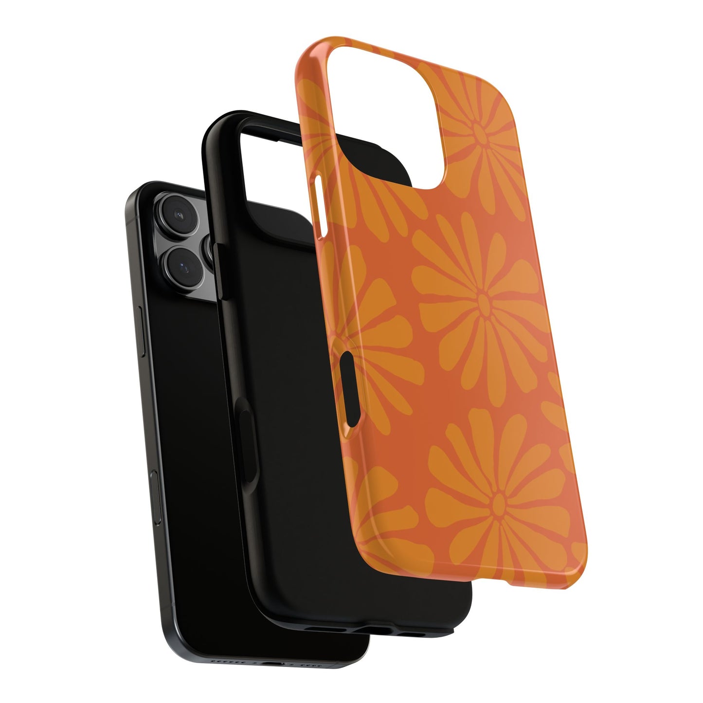 Stylish iPhone Case, Floral Phone Cover, Tough Phone Cases, Green Daisy Design, Unique Gift for Her, Spring Accessories