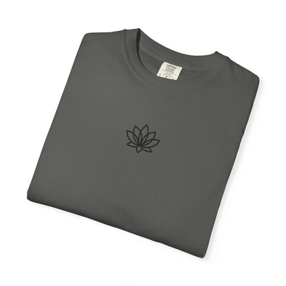 Lotus Bloom Unisex T-shirt, Soft Cotton Tee, Spiritual Gift, Meditation Wear, Casual Daily Outfit, Nature Lover Apparel