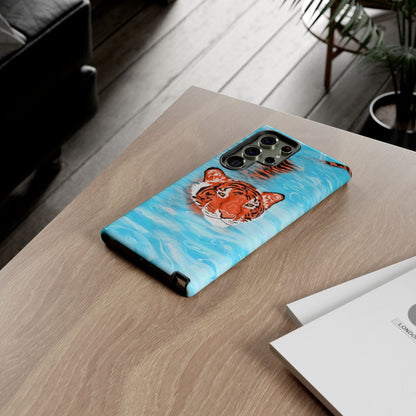 Vibrant Tiger Phone Case, Wildlife Lover Gift, Phone Accessories, Animal Print Case, Summer Vibe, Cool Phone Cover