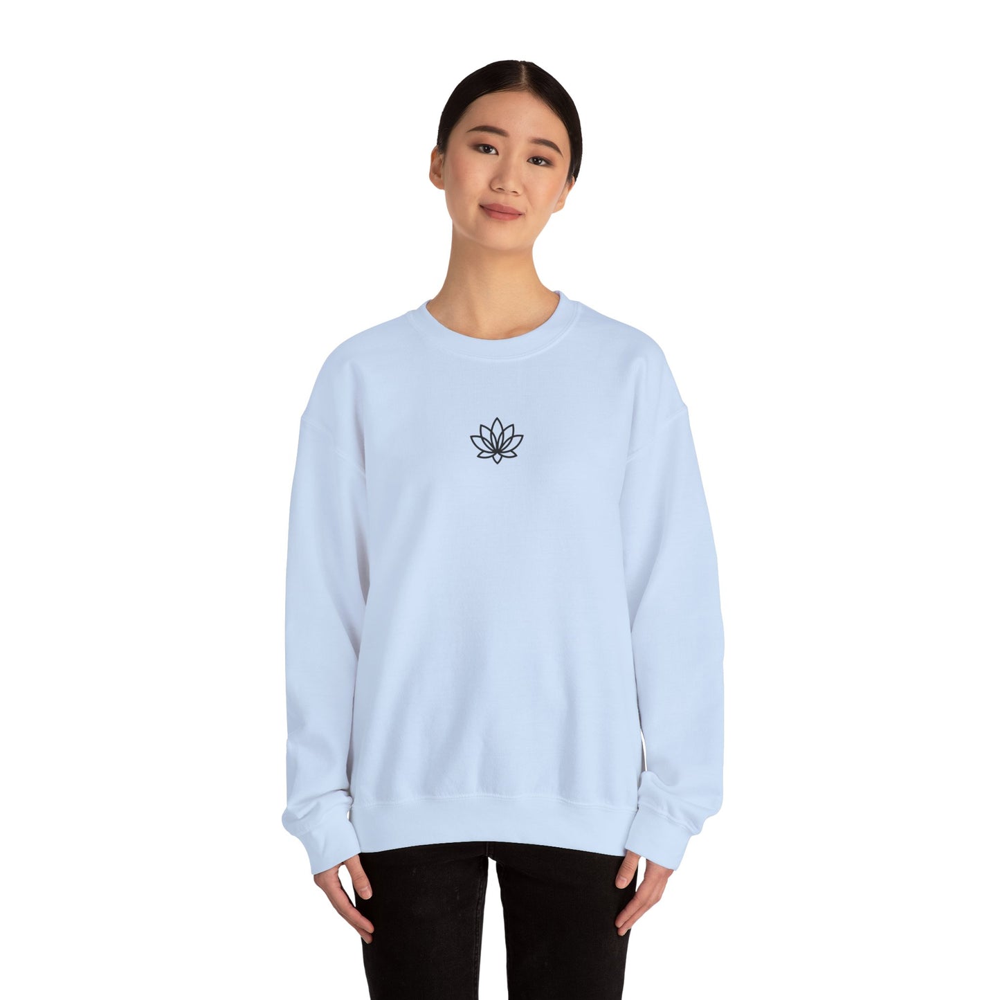 Lotus Blossom Unisex Sweatshirt - Cozy Floral Crewneck, Casual Wear, Gift for Her, Yoga Apparel, Relaxed Style, Perfect for Fall, Autumn Crewneck, Gift for Her, Gift for Him