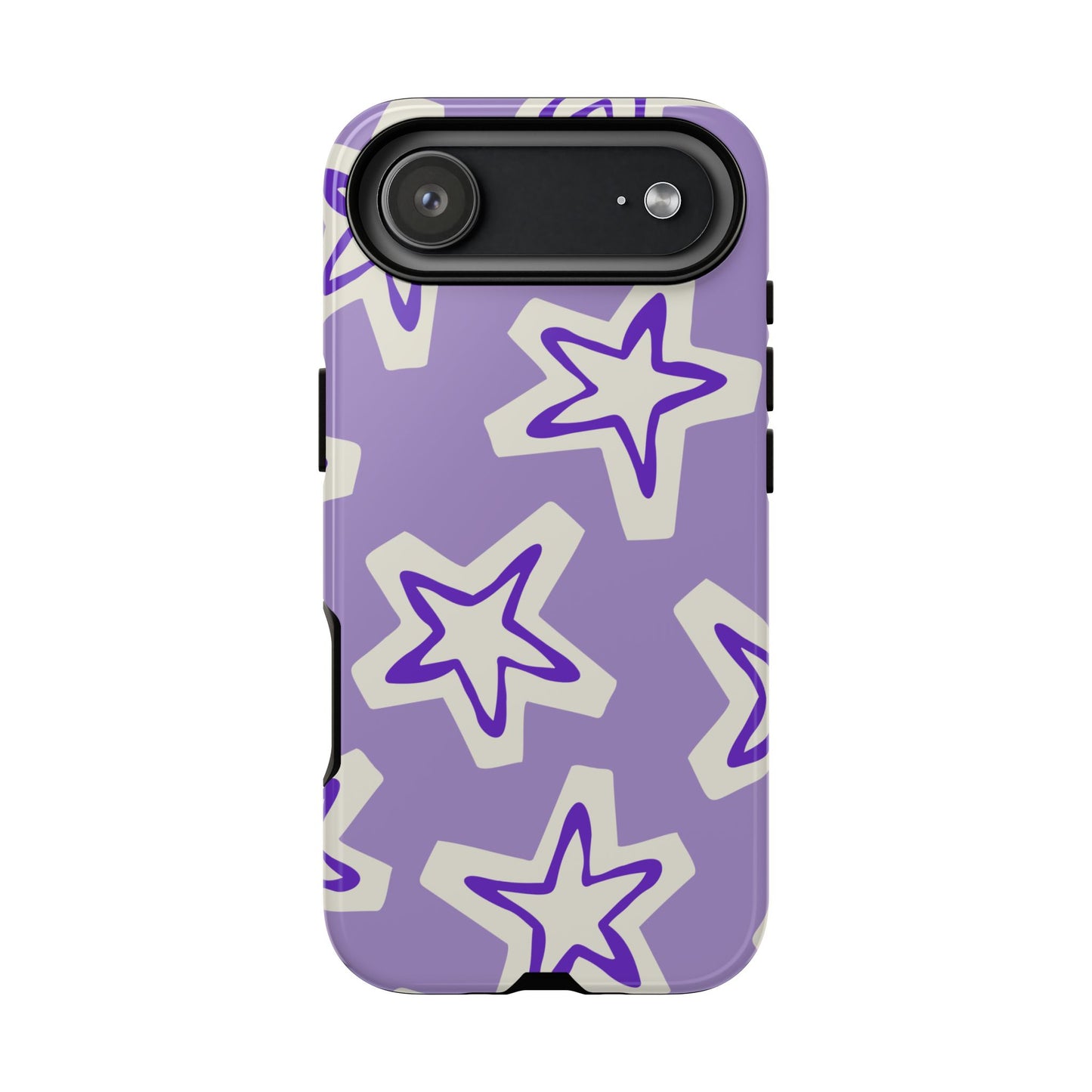 Starry Pattern Phone Case, Cute Star Design, Tough Phone Cover, Gifts for Her, Stylish Phone Accessory