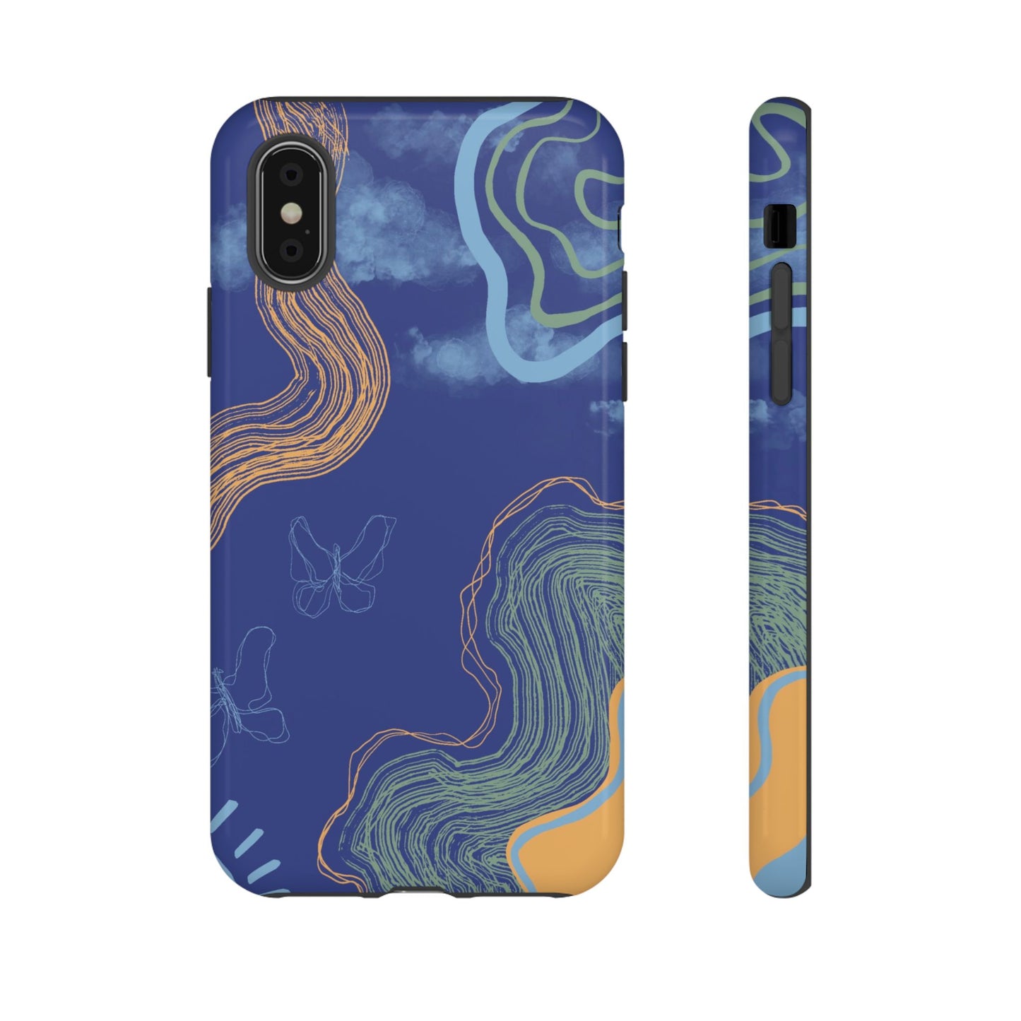 Artistic Phone Case, Abstract Phone Cover, Gift for Her, Modern Design, Boho Phone Case, Unique Phone Accessories