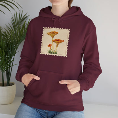Botanical Print Hoodie, Cozy Sweatshirt, Nature Lover Gift, Comfortable Casual Wear, Fall Fashion, Unisex Hoodie, Comfy Mushroom Hoodie, Nature Vibes, Perfect for Fall