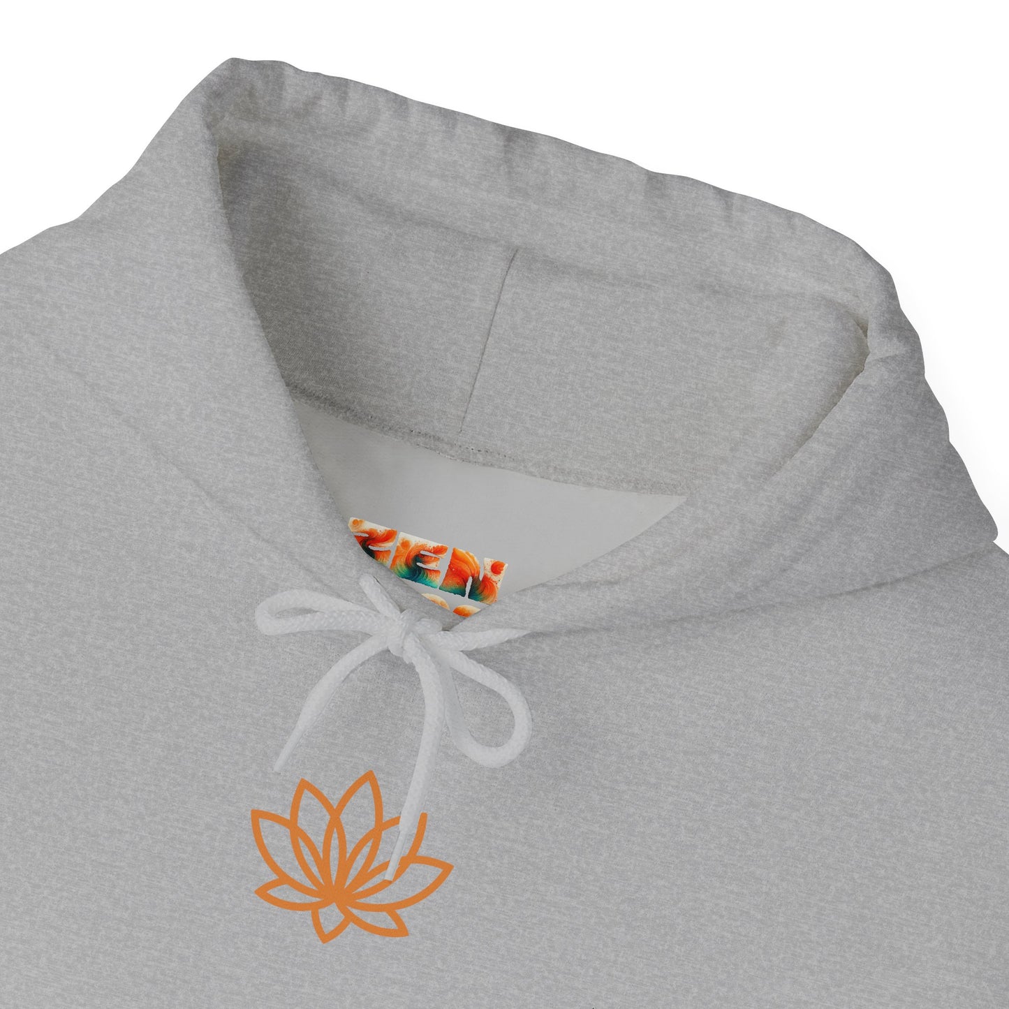 Serene Adventure Hoodie with Lotus Design, Eco-Friendly Sweatshirt for Outdoors, Yoga, Surfing, Beach Days, Mindfulness, Gift for Her, Gift for Him, Kayak Sweatshirt, Outdoor Designs