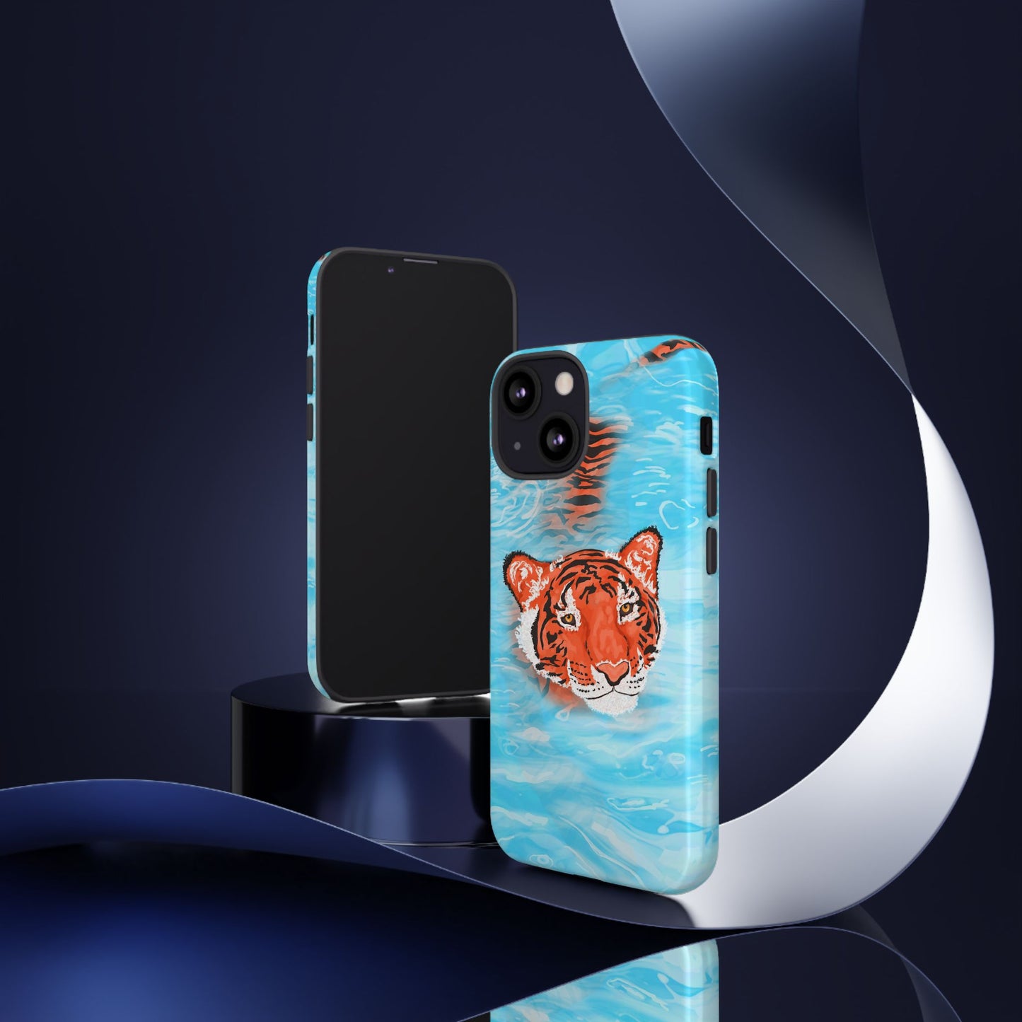 Vibrant Tiger Phone Case, Wildlife Lover Gift, Phone Accessories, Animal Print Case, Summer Vibe, Cool Phone Cover