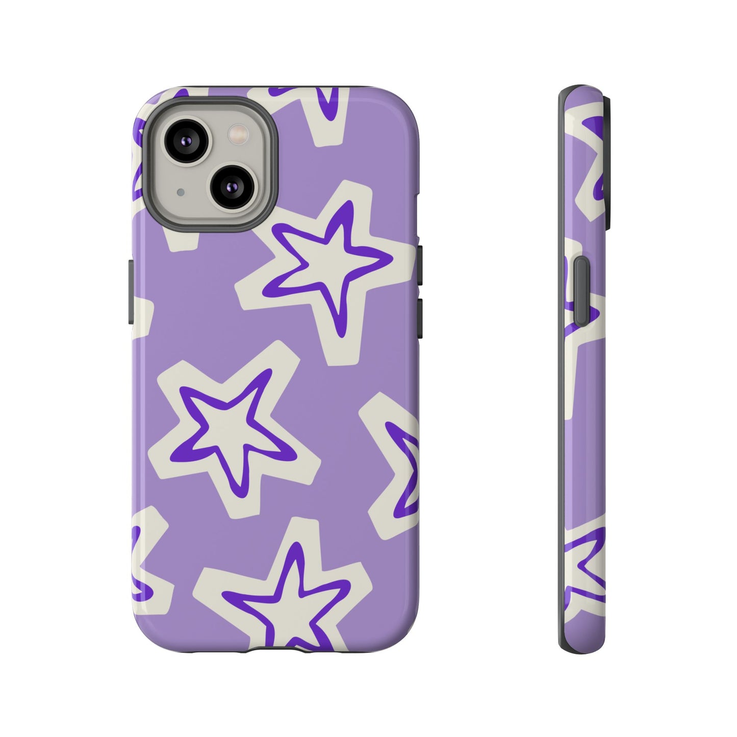 Starry Pattern Phone Case, Cute Star Design, Tough Phone Cover, Gifts for Her, Stylish Phone Accessory