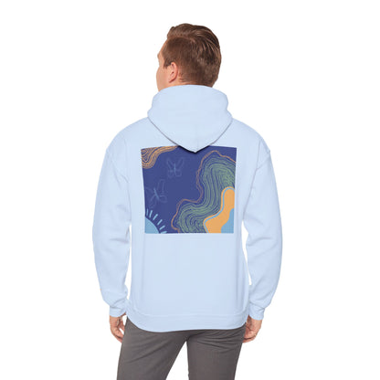 Unisex Heavy Blend™ Hooded Sweatshirt - Cozy Everyday Comfort, Perfect Gift for Nature Lovers and Art Enthusiasts