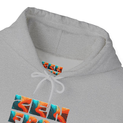 Zen Frog & Moon Unisex Hoodie, Cozy Sweatshirt for Relaxation, Gifts for Nature Lovers, Festival Wear, Everyday Comfort