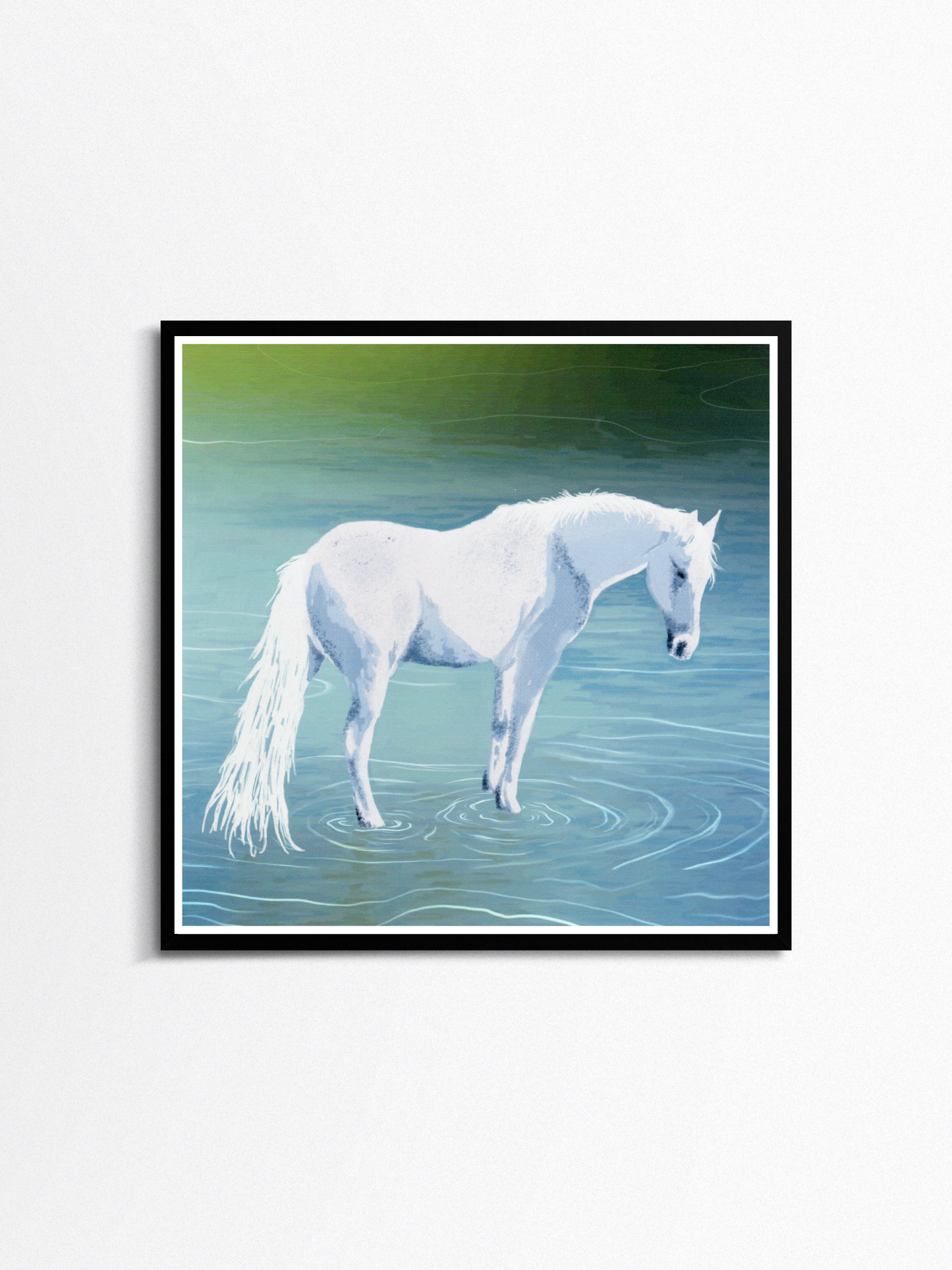 Emerald Shallows Art Print