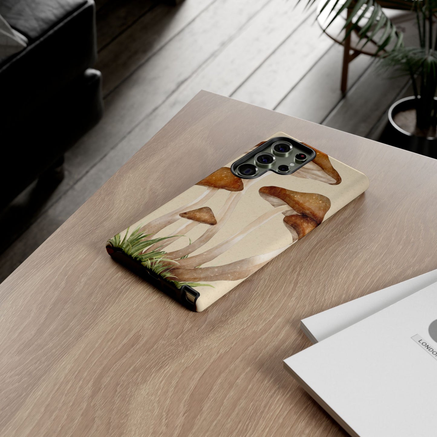 Mushroom Phone Case - Nature Lover, Eco-Friendly Gift, Cute Cell Phone Cover, Aesthetic Tech Accessory, Unique Fall Decor, Artsy Phone Cases, Cute, Gift for Her, Nature-inspired Designs, Durable Cases