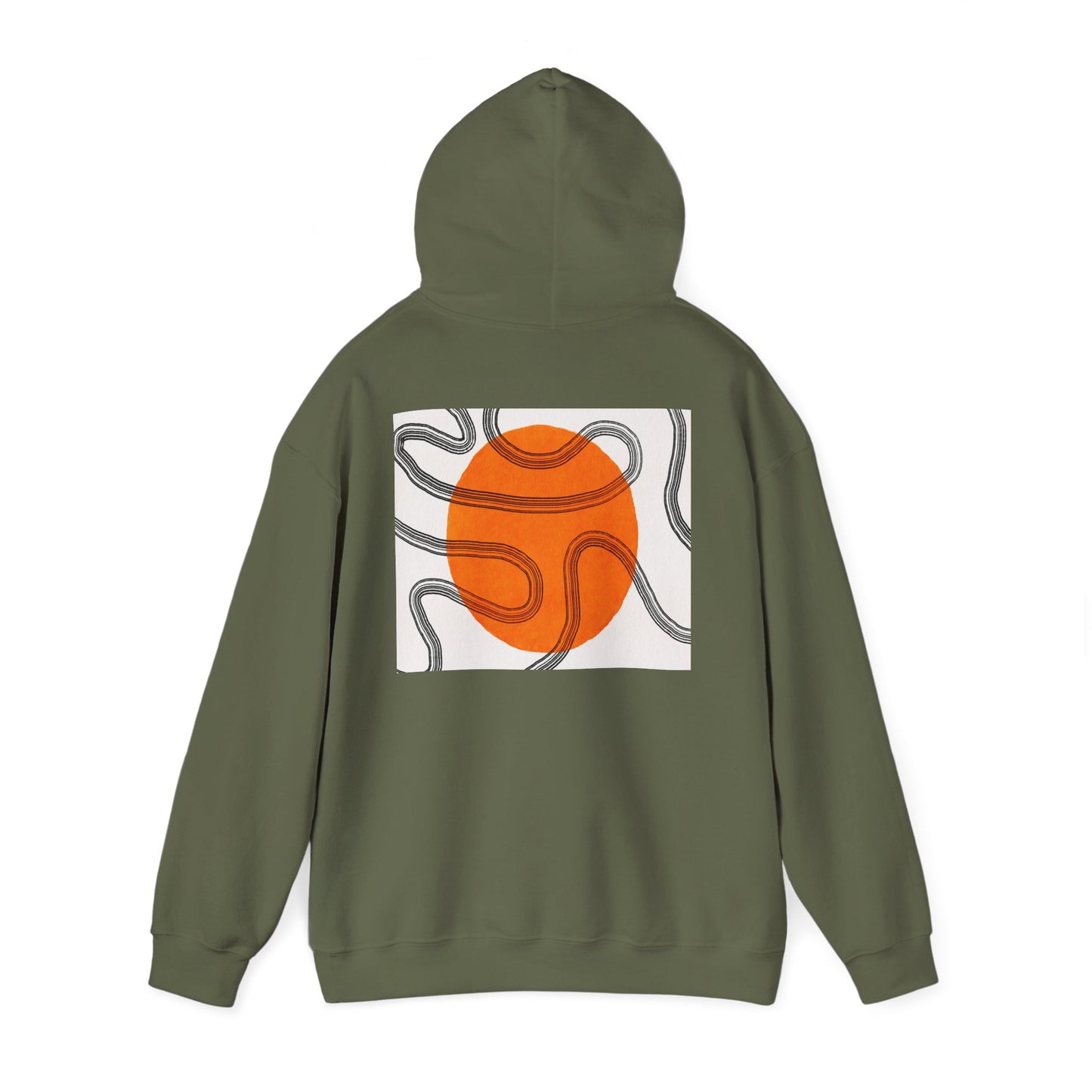 Lotus & Sun Graphic Hoodie - Cozy Unisex Sweatshirt, Trendy Casual Wear, Yoga Gift, Inspirational Apparel, Relaxed Style