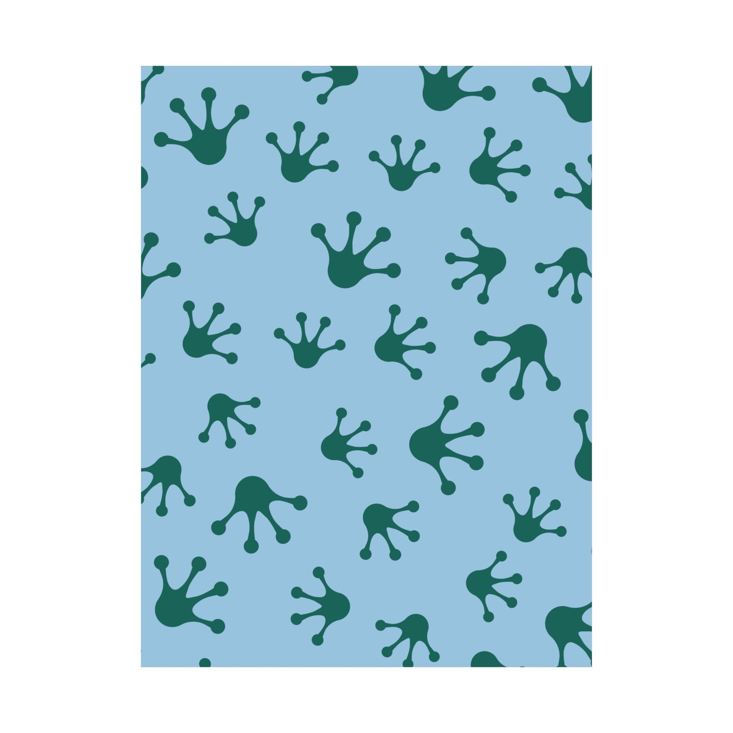 Frog Pattern Matte Vertical Posters, Wall Art, Kids Room Decor, Nursery Decor, Eco-Friendly Art, Unique Gift Idea