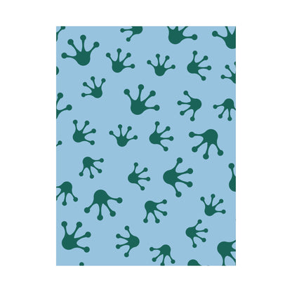 Frog Pattern Matte Vertical Posters, Wall Art, Kids Room Decor, Nursery Decor, Eco-Friendly Art, Unique Gift Idea