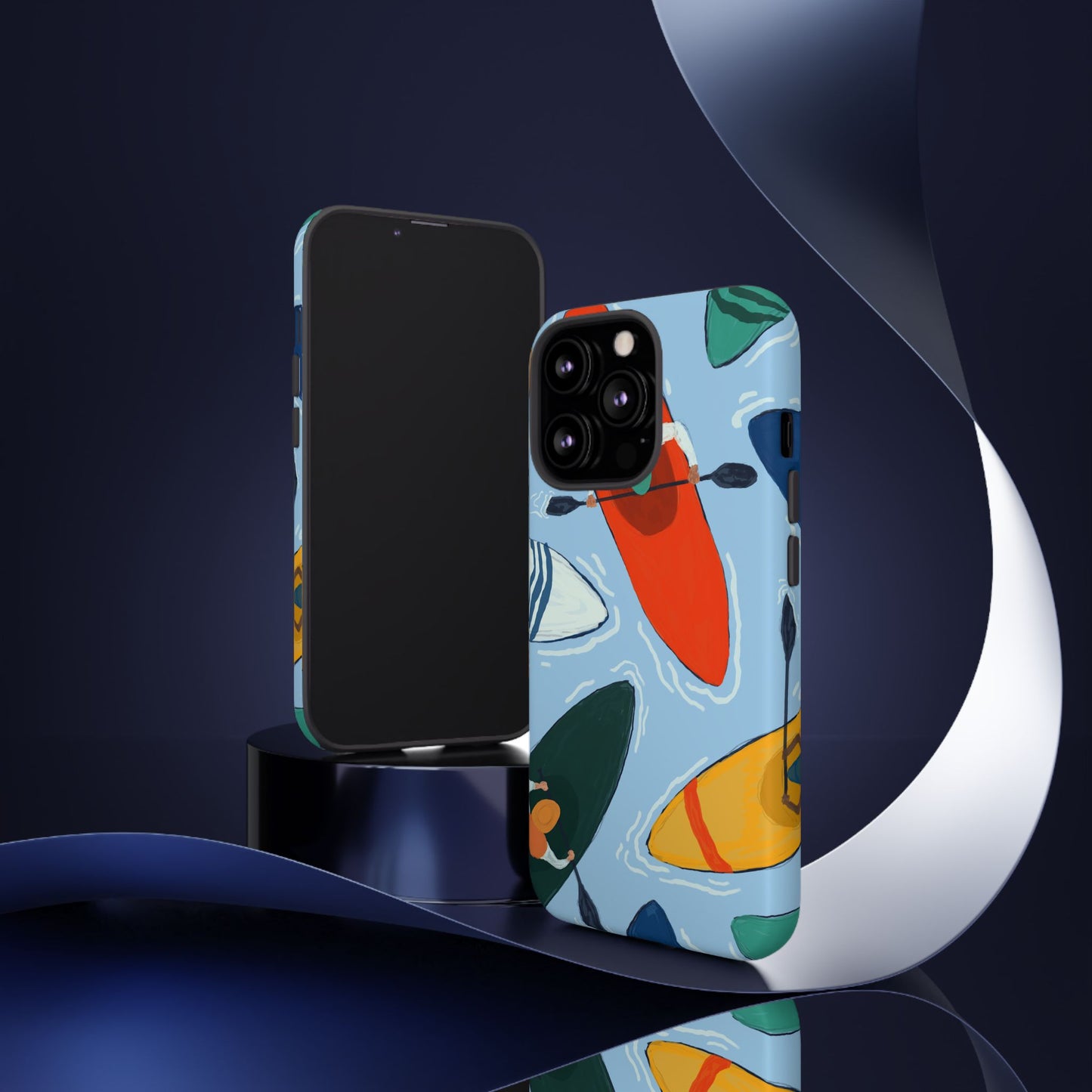 Kayak Phone Case - Tough Cases for Outdoor Enthusiasts, Birthday Gifts, Adventure Gear, Kayaking Accessories, Nature Lover Decor, Artsy Phone Cases