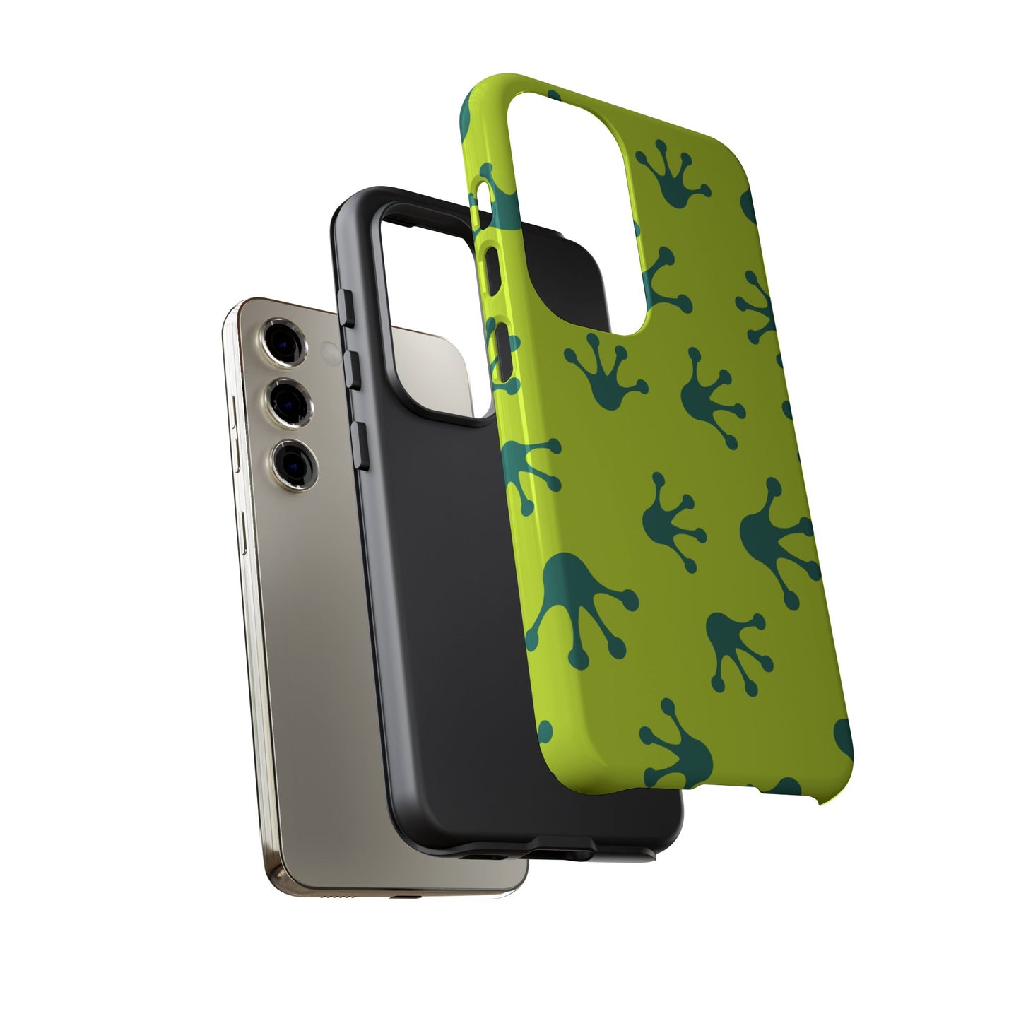 Frog Pattern Phone Case, Fun and Colorful Phone Cover, Durable Phone Protection, Gifts for Nature Lovers, Unique Accessory