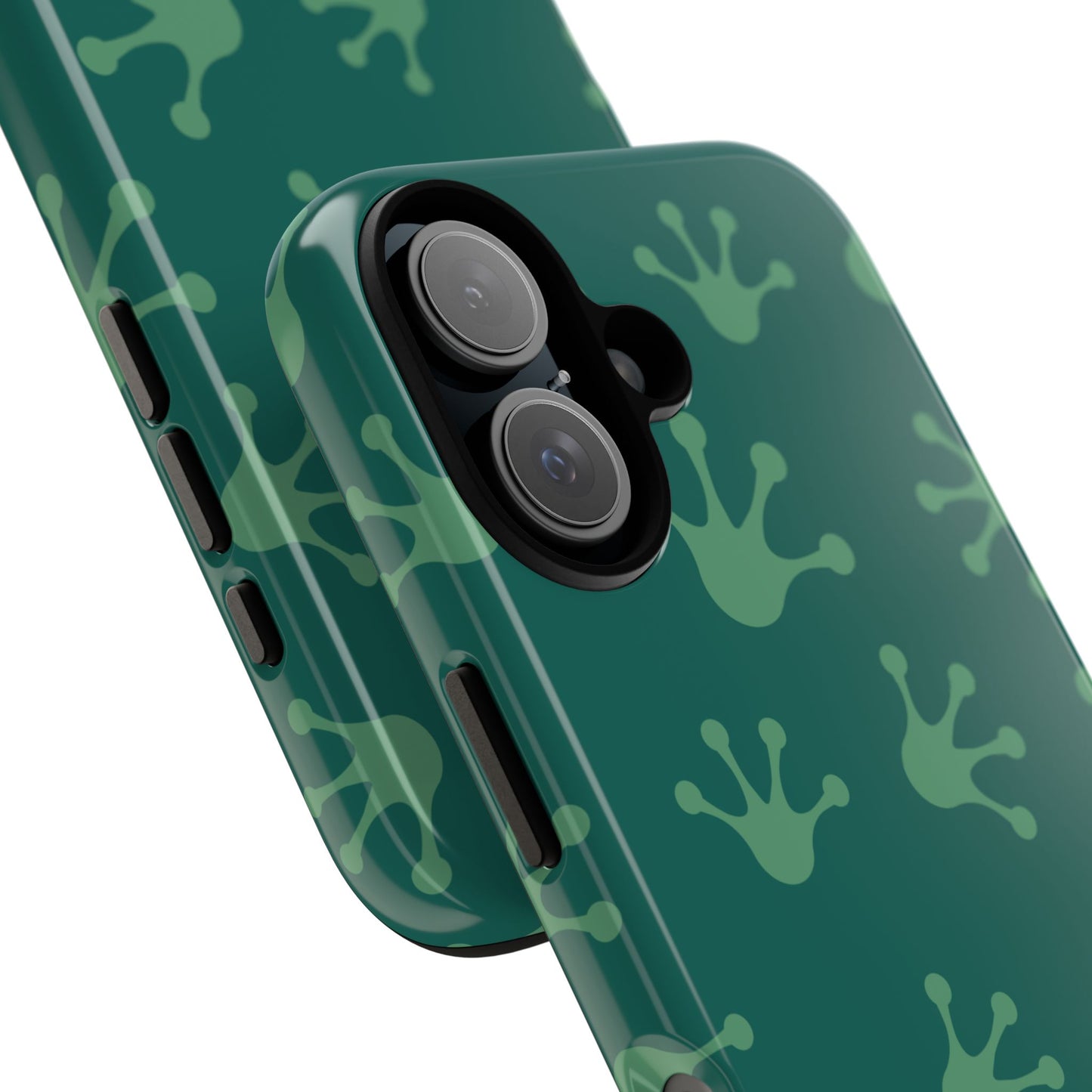 Frog Print Phone Case, Nature Lover Gift, Eco-Friendly Cover, Fun Green Design, Unique Frog Accessories