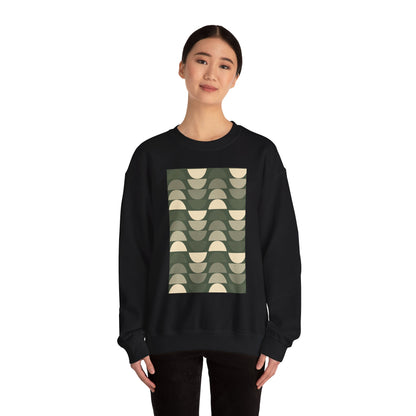 Stylish Geometric Crewneck Sweatshirt for Relaxed Vibes, Cozy Layer, Unisex Fashion Piece, Perfect Gift for Art Lovers, Casual Wear
