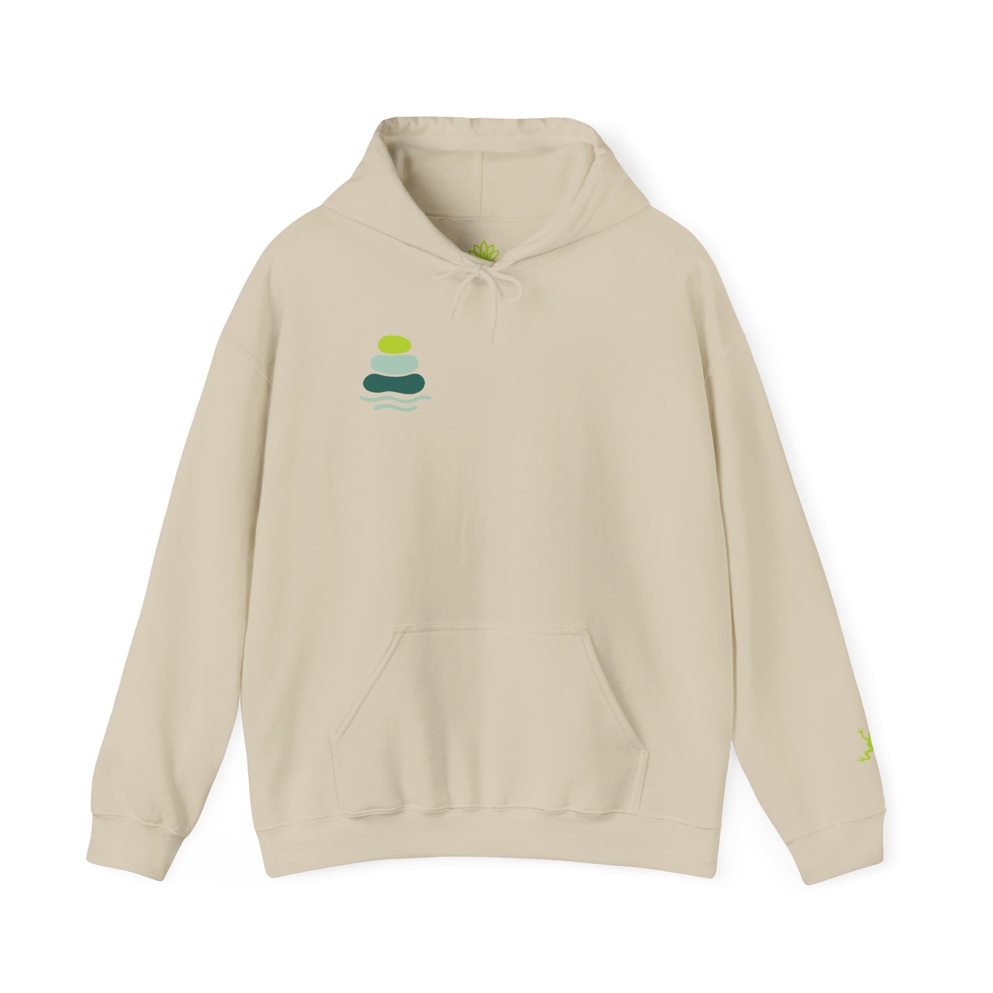 Nature-Inspired Unisex Hooded Sweatshirt, Comfortable Pullover, Casual Clothing, Eco-Friendly Gift, Chill Vibe Hoodie, Relaxing Outfit