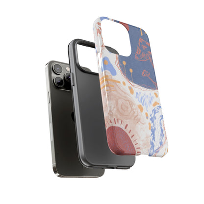 Artistic Phone Case with Abstract Design, Tough Phone Case, Unique Gift, Trendy Accessories, Modern Art Case, Stylish Tech Gear