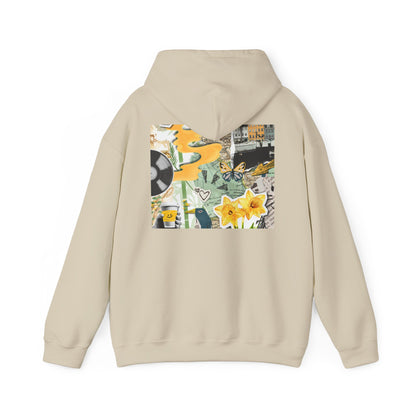 Lotus Flower Unisex Hoodie: Cozy Sweatshirt, Gift for Yoga Lovers, Meditation Apparel, Casual Streetwear, Nature-Inspired Wear, Artsy Collage, Cool Crewnecks