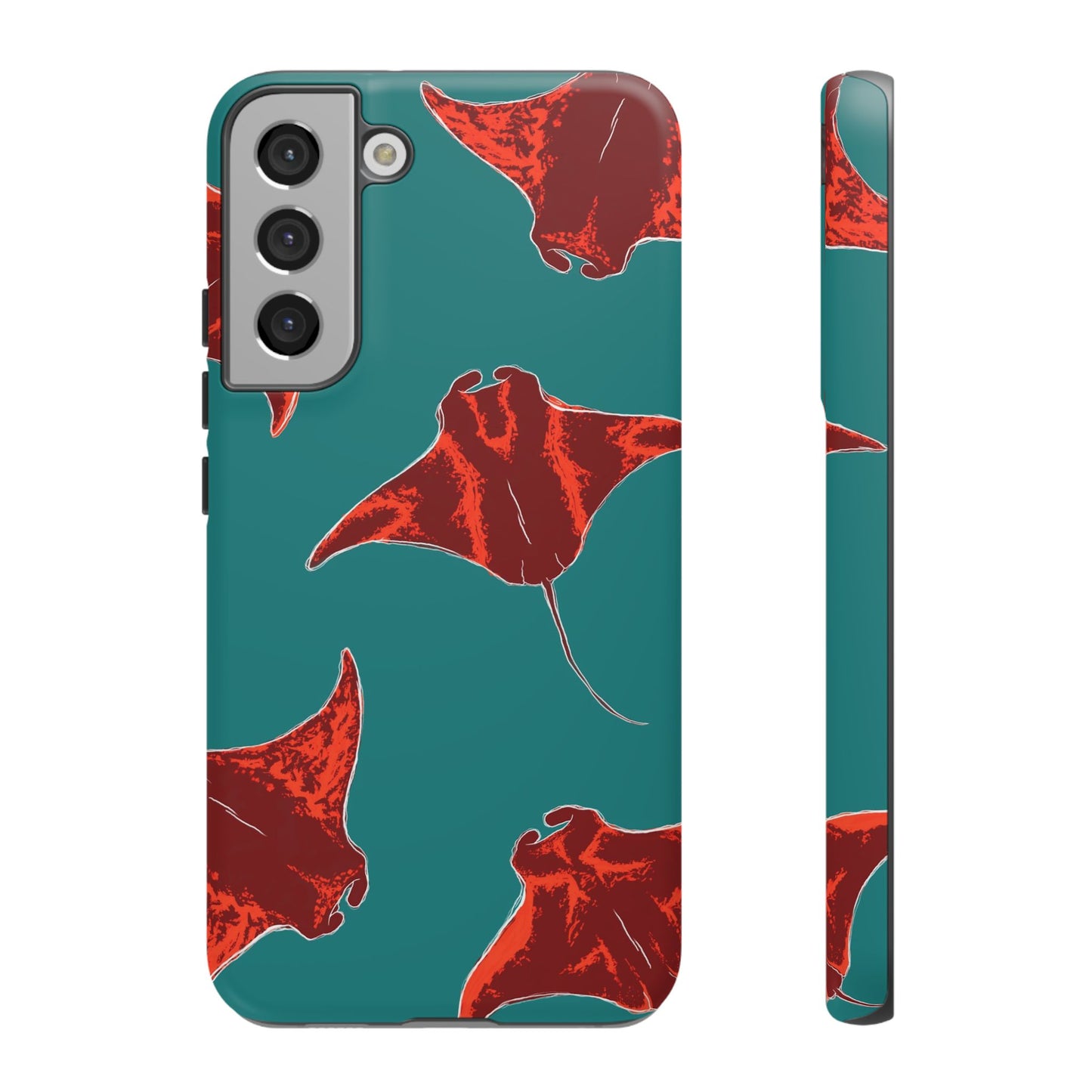 Manta Ray Phone Case, Tropical Phone Cover, Ocean Vibe Accessories, Summer Gift Idea, Marine Animal Merchandise