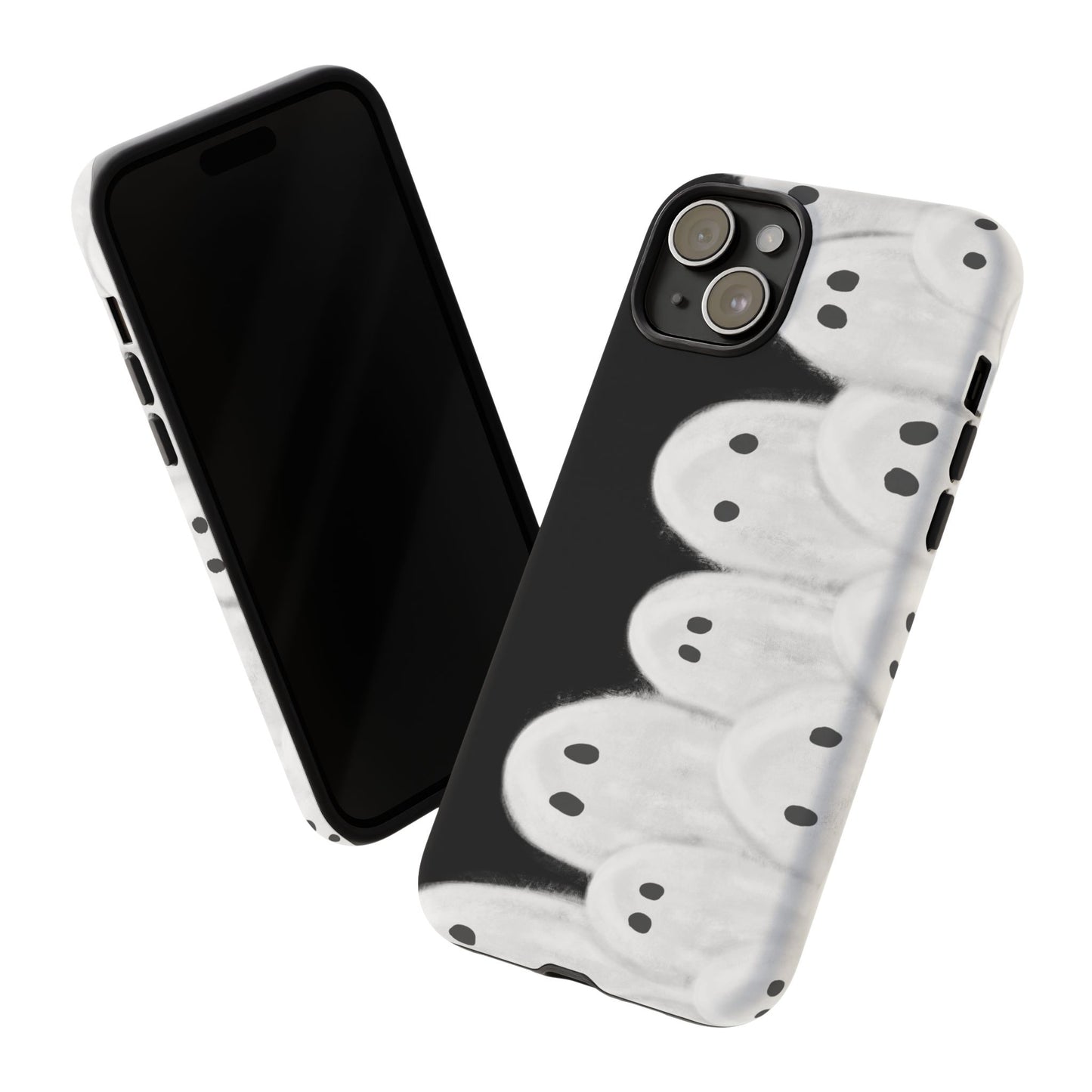 Painted Ghosts Phone Case | Ghostly Tough Phone Case for Spooky Style, Halloween Gift, Phone Cover, Ghost Theme, Unique Accessory, Spooky Season, Viral Painted Ghosts Inspired Design